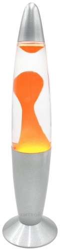 Лава-лампа, 45 см, Прозрачная/Оранжевая