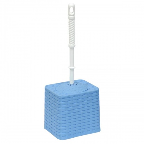 131503 Набор для WC "Ротанг" квадратный (голубой)