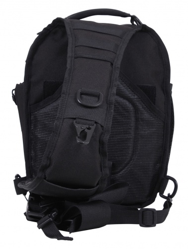 Тактический однолямочный рюкзак Rothco Compact (черный) фото 4