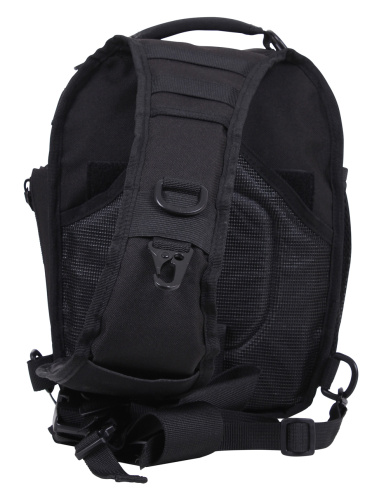 Тактический однолямочный рюкзак Rothco Compact (черный) фото 3