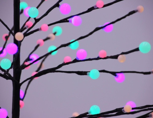Светодиодное дерево "Волшебная вишня", цветных/тёплых белых LED-огней, контроллер, уличное, Kaemingk фото 6