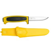 Нож Morakniv Basic 546 2020 Edition нержавеющая сталь, пласт. ручка (желтая) чер. вставка, 13712