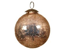 Ёлочный шар КОРДЕЛЬ, стекло, 10 см, подвеска, Kaemingk
