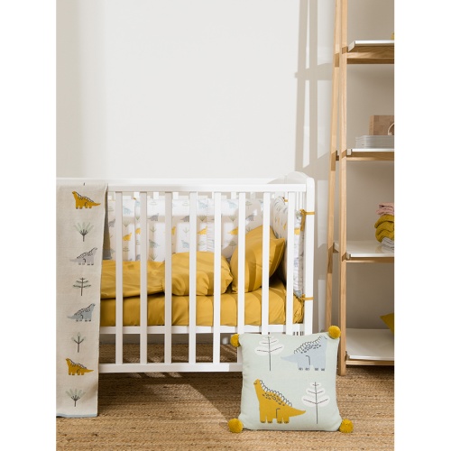 Комплект детского постельного белья из сатина горчичного цвета из коллекции essential, 110х140 см фото 6