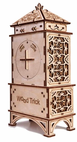 Механическая сборная модель Wood Trick Классические часы фото 5