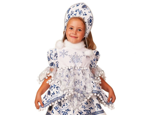 Карнавальный костюм снегурочки Внучка, Батик фото 2