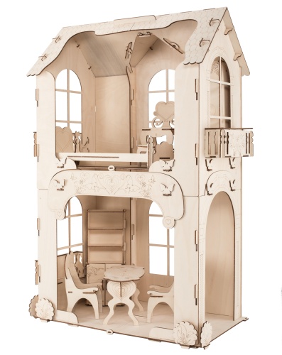 Кукольный домик ХэппиДом &quot;Дом для кукол до 30 см&quot; с мебелью фото 9