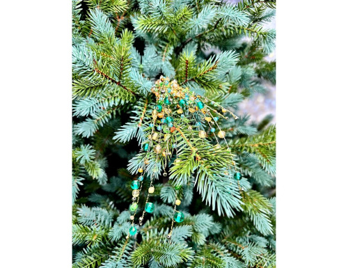 Декоративная ветка ДЖЕММА, полиэстер, бирюзовая, 56 см, Christmas Deluxe фото 2