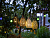 Садовый светильник на солнечной батарее подвесной ВЕЧЕРНЕЕ КРУЖЕВО, зелёный, 5 тёплых белых микро LED-огней, 21 см, Kaemingk (Lumineo)