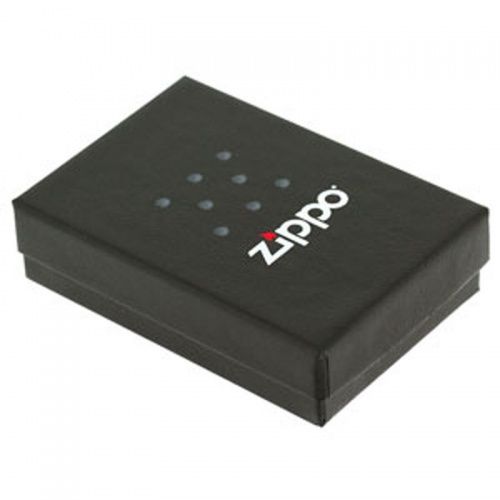Зажигалка Zippo Classic с покрытием Black Ice, латунь/сталь, чёрная, глянцевая, 36x12x56 мм фото 2