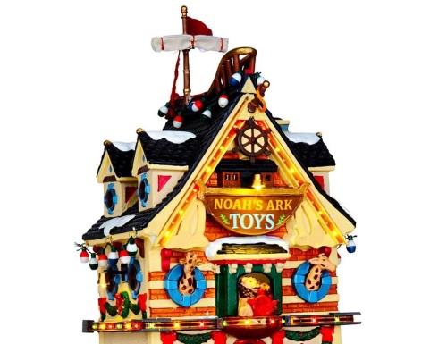 Магазин игрушек 'Ноев ковчег', керамика, подсветка, 28х15х17 см, LEMAX фото 2