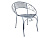 Садовое кресло АЖУРНЫЙ ПРОВАНС, металл, серое, 65х57х76 см, Edelman