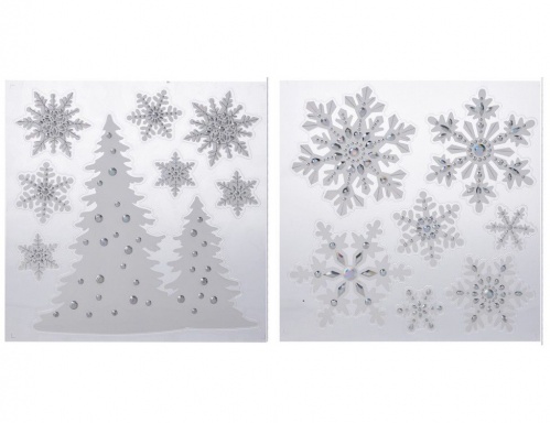 Набор наклеек "Праздничный снегопад", 23х28 см, разные модели, Koopman International фото 2