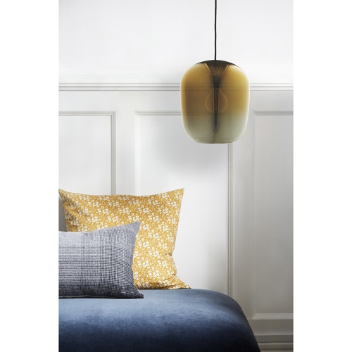 Лампа подвесная ombre, 30хD25 см, стекло, золото фото 2