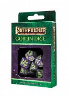 Набор кубиков Pathfinder "Goblin" для RPG, фиолетово-зеленый