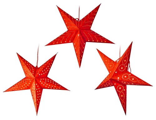 Подвесная светящаяся бумажная "Звезда" плафон, 60 см, Kaemingk