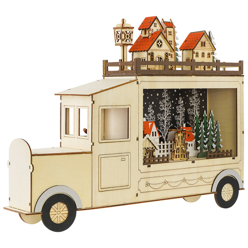 Декор новогодний с подсветкой festive truck из коллекции new year essential фото 8