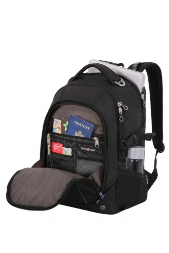 Рюкзак Swissgear 15'',чёрный/синий, 36x19x47 см, 32 л фото 3