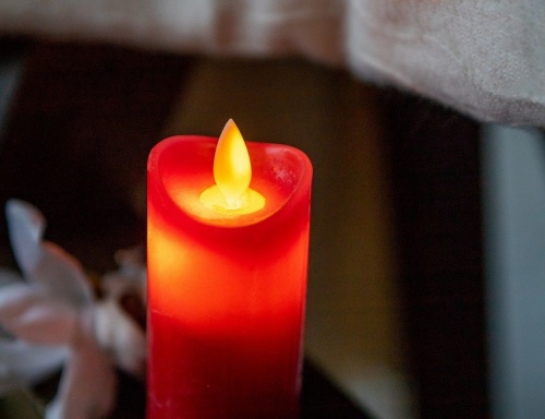 Восковая свеча "Танцующее пламя", тёплый белый LED-огонь колышущийся, таймер, Koopman International фото 3