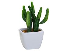 Искусственное растение "Кактус" в горшке, пластик, 14 см, Boltze