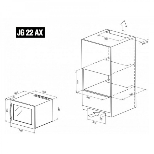 Винный шкаф IP Industrie JG 22 AX фото 7