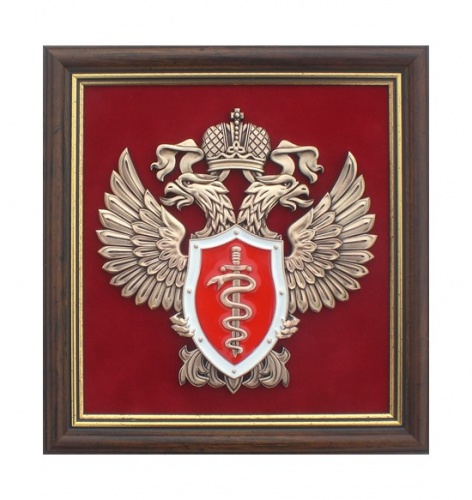 Плакетка с гербами, эмблемами Эмблема Федеральной службы по контролю за оборотом наркотиков, ПЛ-48