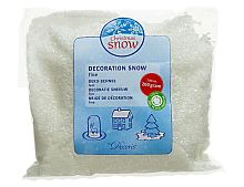 Искусственный снег из переработанного пластика DECORATION SNOW, мелкие хлопья, белый, 200 г, Kaemingk (Decoris)