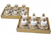 Набор фигурных свечей "Нитки" кремовые, 3,8Х6 см (уп. 6 шт.), разные модели, Kaemingk