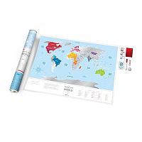 Карта travel map silver world