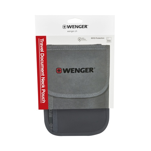 Органайзер для документов Wenger на шею с системой защиты данных RFID, серый, 19x14 см фото 3