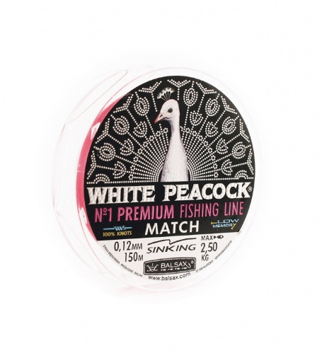 Леска Balsax White Peacock Match Box 150м фото 2