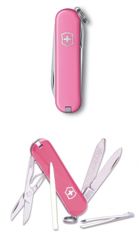 Нож Victorinox Classic SD, 58 мм, 7 функций, светло-розовый фото 2