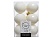 Набор однотонных пластиковых шаров глянцевых и матовых, цвет: белая шерсть, 60 мм, упаковка 12 шт., Kaemingk