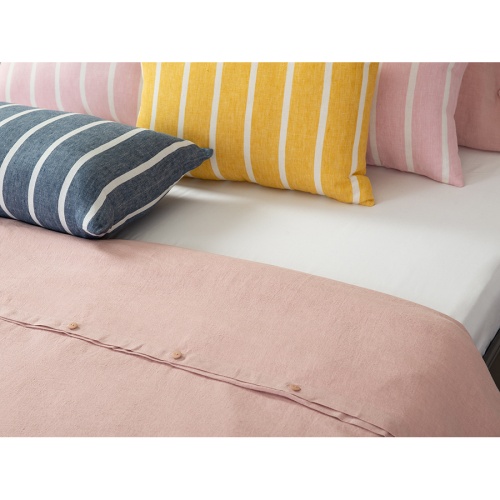 Чехол на подушку декоративный в полоску цвета пыльной розы из коллекции essential фото 4