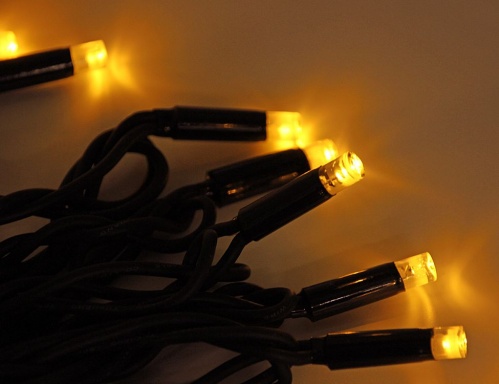 Электрогирлянда светодиодная "Нить каучуковая -" 24V, 72 LED ламп, 10 м, коннектор, черный провод-каучук, уличная, LEGOLED фото 3
