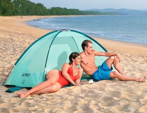Пляжная двухместная палатка Beach Ground 2, 200х120х95 см, BestWay фото 7