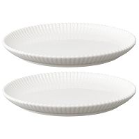 Набор из двух тарелок белого цвета из коллекции kitchen spirit