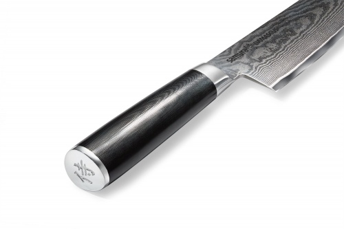 Нож Samura Damascus накири, 16,7 см, G-10, дамаск 67 слоев фото 2
