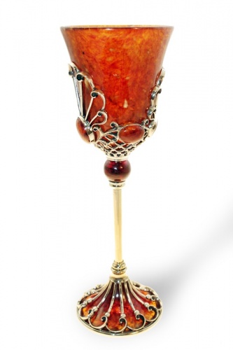 Бокал для вина "Императорский" из янтаря, 1602 фото 2