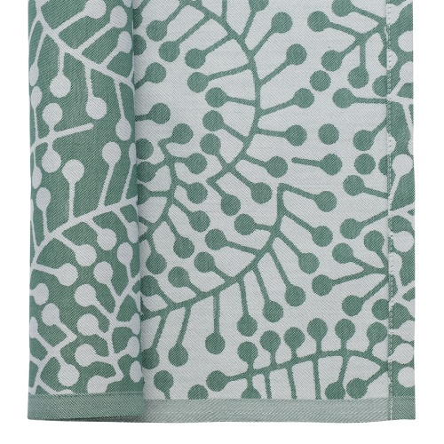 Салфетка из хлопка зеленого цвета с рисунком Спелая смородина, scandinavian touch, 53х53см фото 6