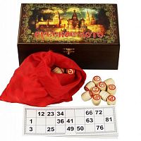Настольная игра - "Русский Коллаж" - Лото в деревяенной шкатулке "Кремль
