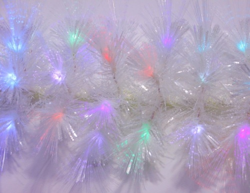 Оптиковолоконная гирлянда СЕВЕРНОЕ СИЯНИЕ, белая, разноцветные светодиоды, мерцающая, 200 см, Edelman, Luca фото 3