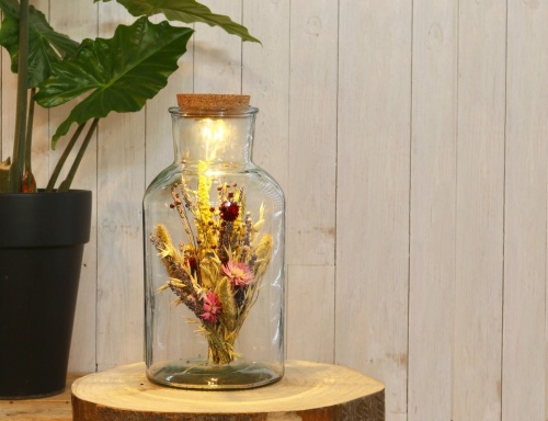 Банка флорариум c подсветкой "Алхимия декора", стекло, 28.5 см, 4 SEASONS фото 2