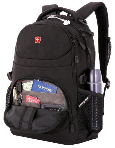 Рюкзак Swissgear, чёрный, 33х15х45 см, 22 л фото 4