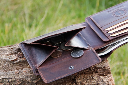 Бумажник Klondike Digger Amos, темно-коричневый, 12,5x10x2,5 см фото 3