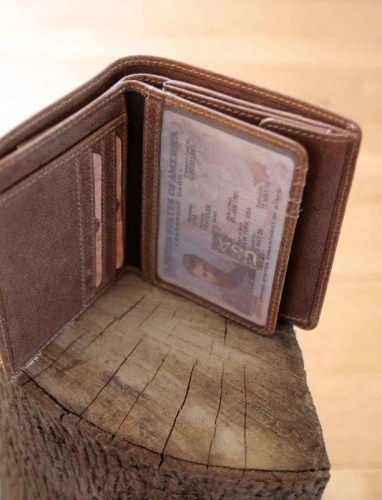 Бумажник Klondike Finn, коричневый, 10x11,5 см фото 16