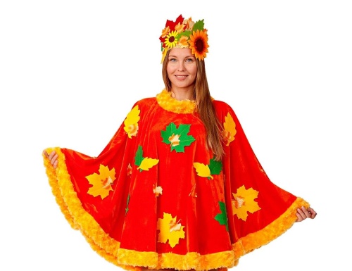 Взрослый карнавальный костюм Осень, 46-52 размер, Батик фото 2