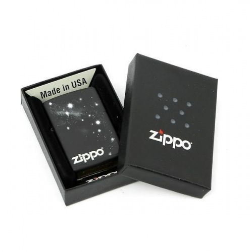 Зажигалка ZIPPO Classic с покрытием Black Matte, латунь/сталь, чёрная, матовая, 36x12x56 мм, 28433 фото 4