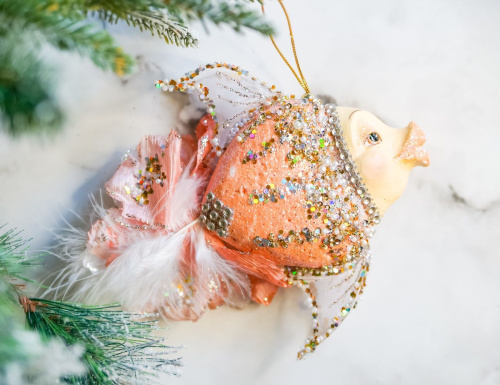 Ёлочная игрушка РЫБКА СИМОНЕТ, полиэстер, 18 см, Winter Deco фото 3