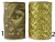 Лента для декорирования "Изящная", зелёный мох с золотым, 12.7x270 см, разные модели, Kaemingk